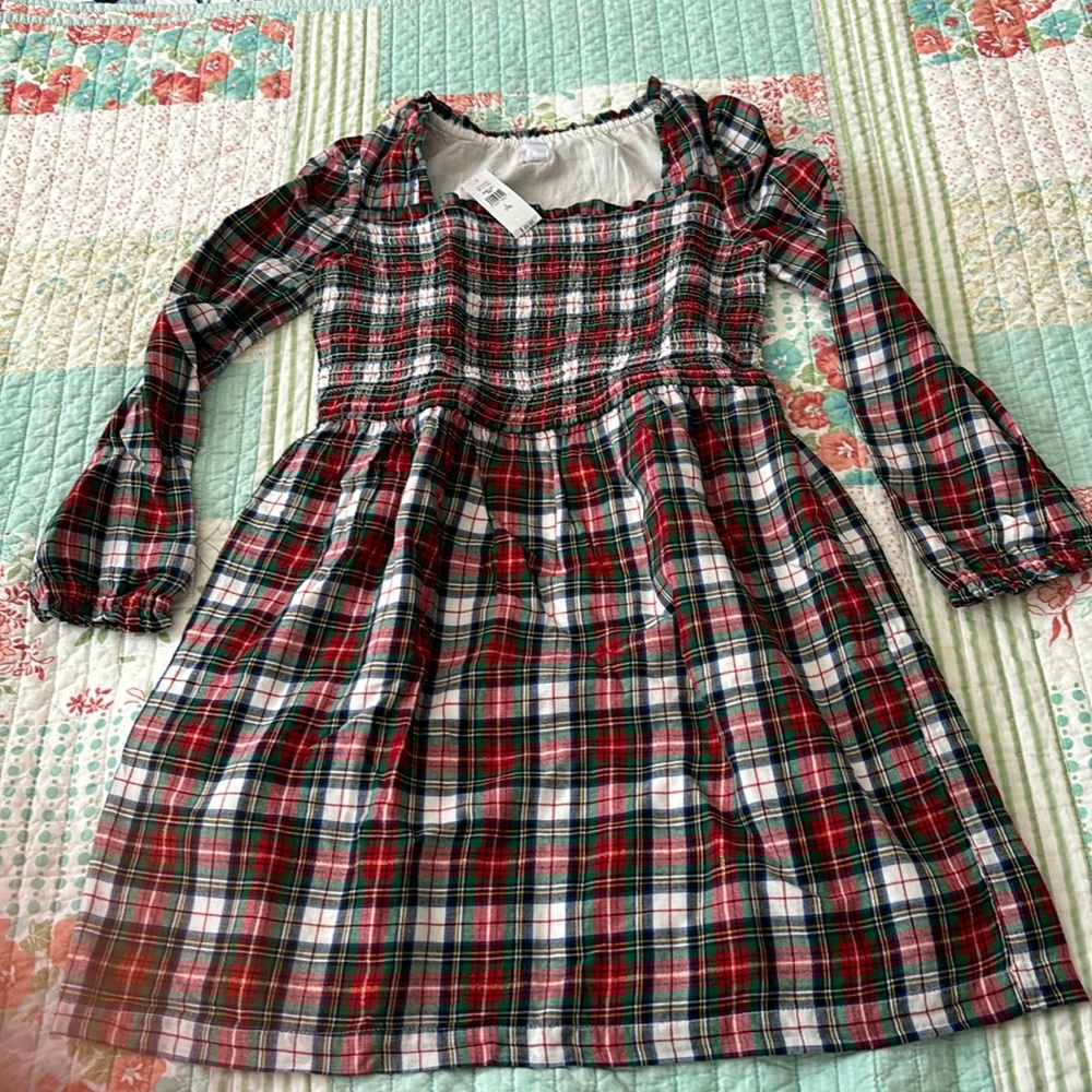 NWT Gap Kid’s lightweight plaid flannel dress